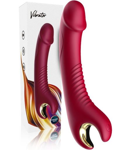 ARMONY - PRINCE DILDO VIBRATOR & ROTATOR RED ARMONY - PRINCE DILDO VIBRATOR & ROTATOR RED