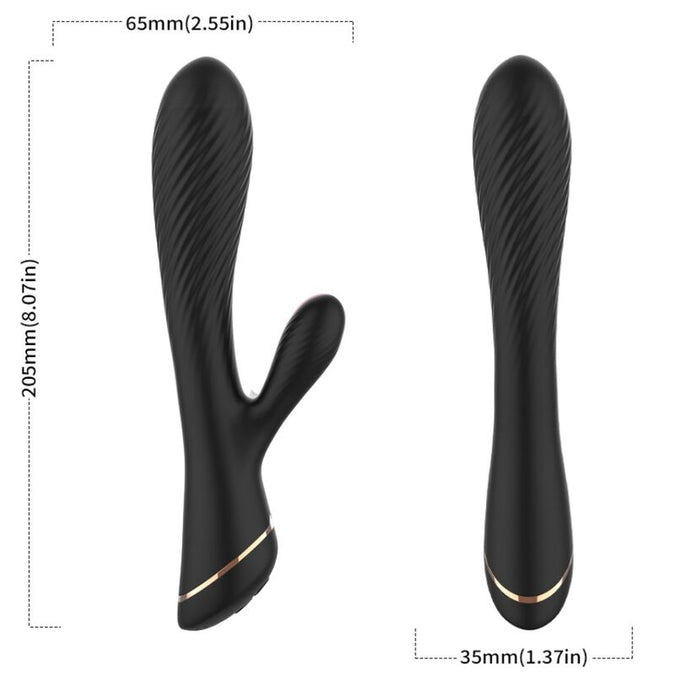 ARMONY - VIBRATOR KONIJN SILICONE ZWART