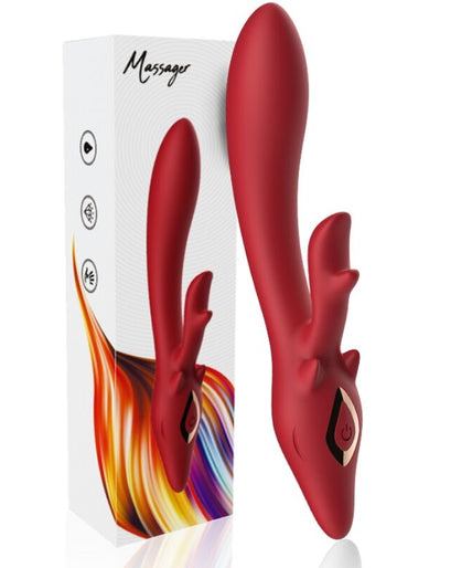 ARMONY - ELK VIBRATOR RABBIT CURVED RED ARMONY - ELK VIBRATOR RABBIT CURVED RED