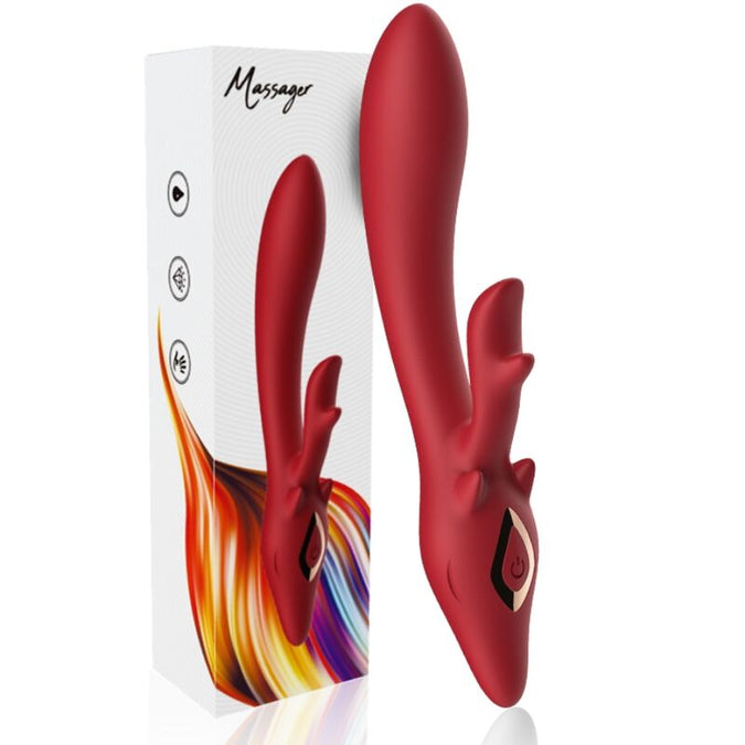 ARMONY - ELK VIBRATOR RABBIT GEBOGEN ROOD