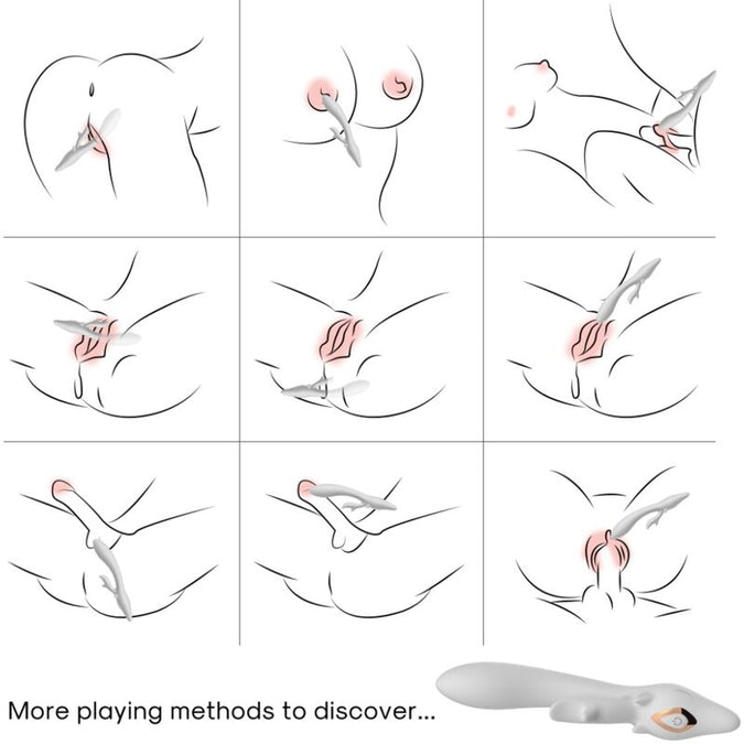 ARMONY - ELK VIBRATOR RABBIT GEBOGEN ROOD