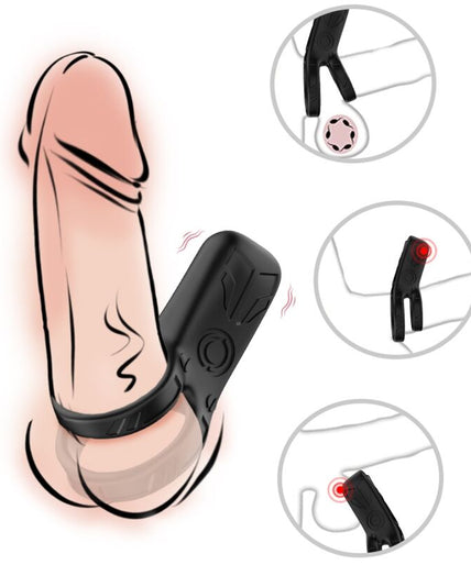 Armony – Dubbele Ring Vibrator Zwart Armony – Dubbele Ring Vibrator Zwart