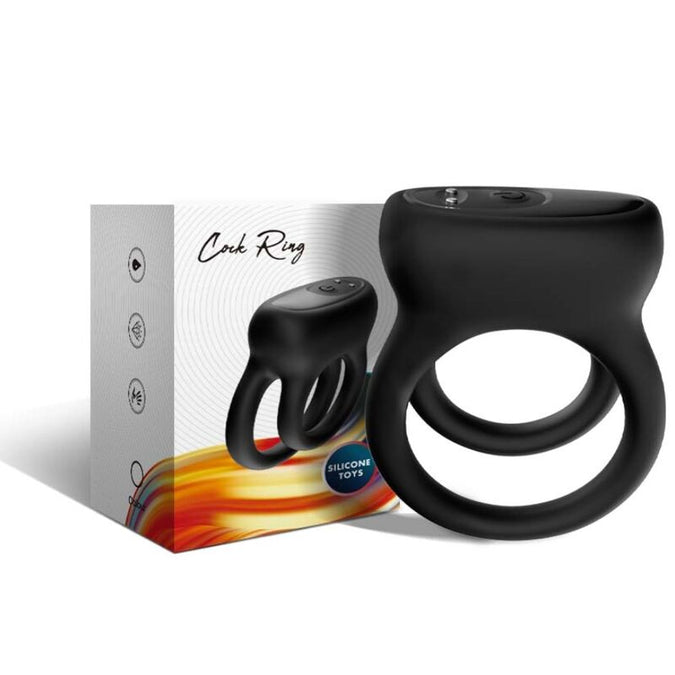 ARMONY - DUBBELE RING VIBRATOR ZWART