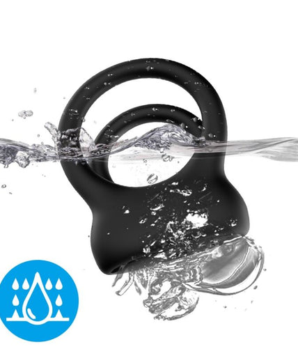 ARMONY - DOUBLE RING VIBRATOR BLACK ARMONY - DOUBLE RING VIBRATOR BLACK