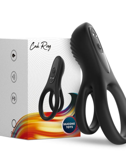 ARMONY - DOUBLE RING VIBRATOR BLACK ARMONY - DOUBLE RING VIBRATOR BLACK