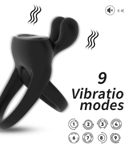 ARMONY - RING VIBRATOR RABBIT BLACK ARMONY - RING VIBRATOR RABBIT BLACK