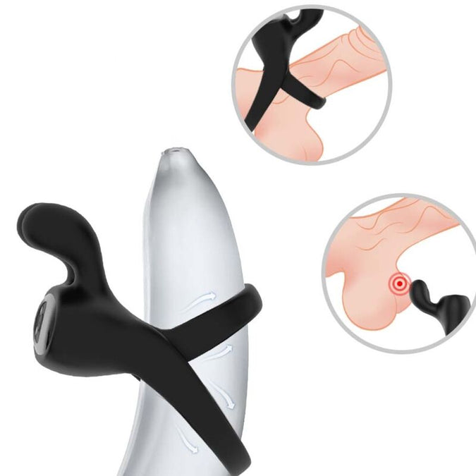 ARMONY - RINGVIBRATOR RABBIT ZWART