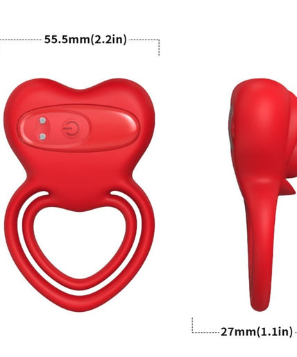 Armony – Ring Vibrator Heart Red Armony – Ring Vibrator Heart Red