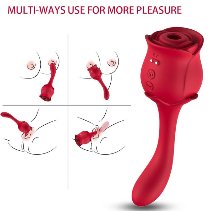 Armony – Roselover Clitoris Suction & Stimulator Red