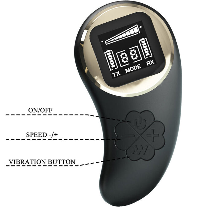 PRETTY LOVE - NATHAN DOUBLE PLEASURE VIBRATOR AFSTANDSBEDIENING