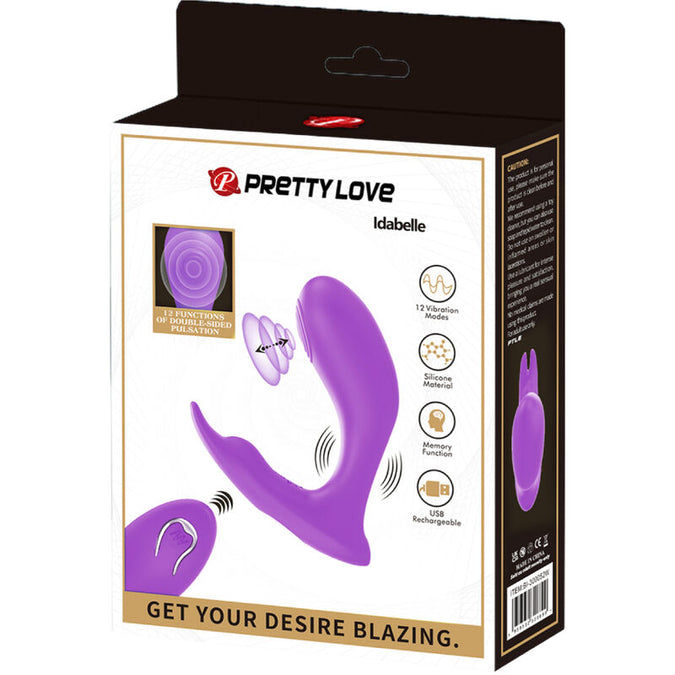 Pretty Love – Idabelle Vibration & Pulsation Remote Control Violet