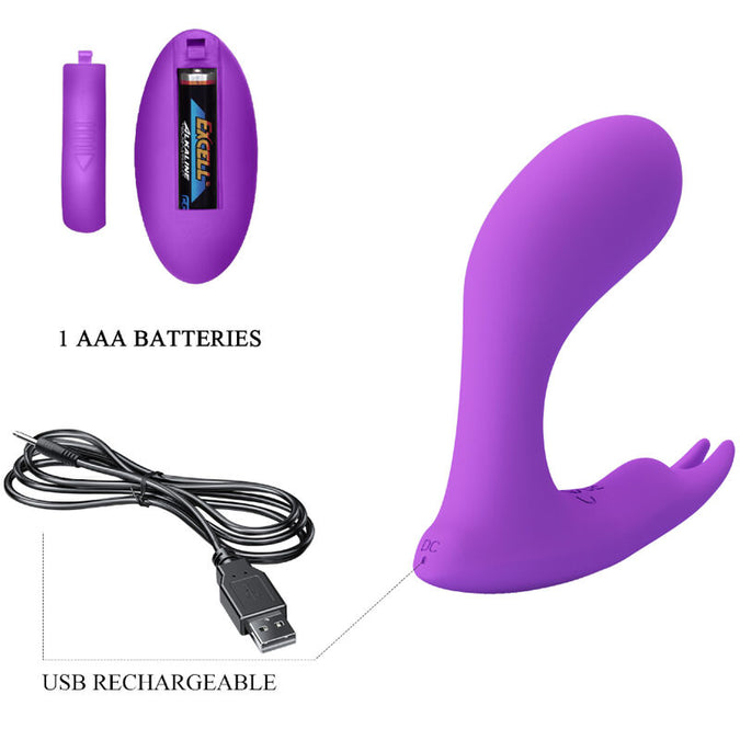 Pretty Love – Idabelle Vibration & Pulsation Remote Control Violet