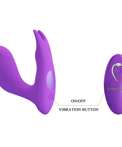 PRETTY LOVE - IDABELLE VIBRATION & PULSATION REMOTE CONTROL VIOLET PRETTY LOVE - IDABELLE VIBRATION & PULSATION REMOTE CONTROL VIOLET