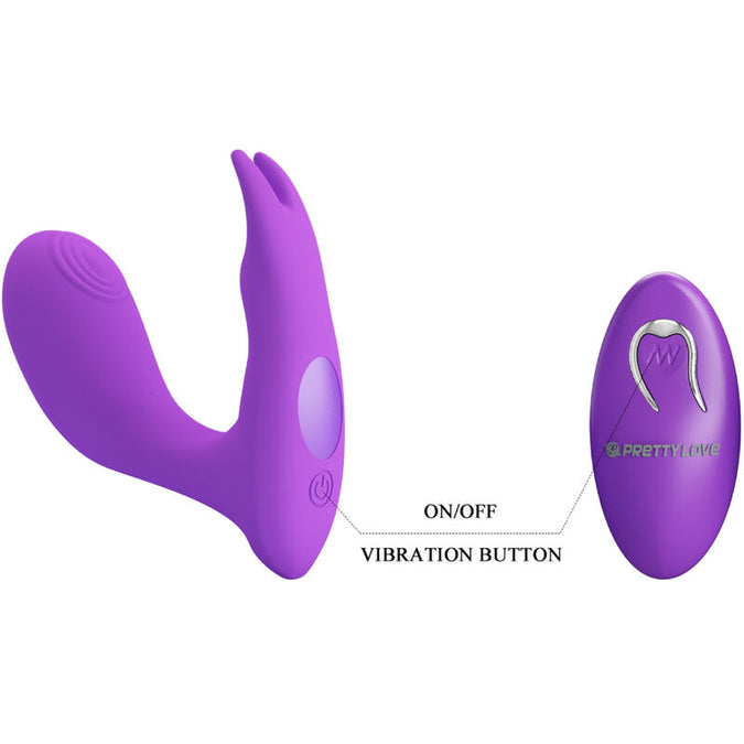 Pretty Love – Idabelle Vibration & Pulsation Remote Control Violet