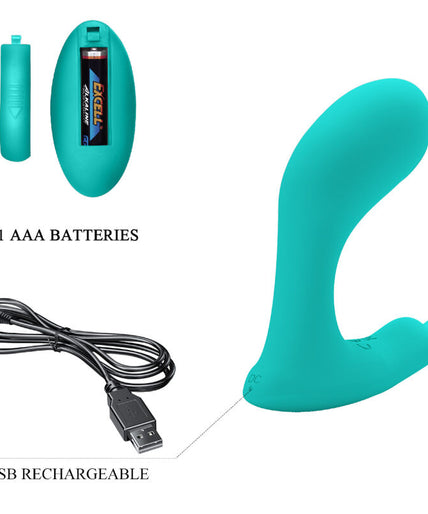 PRETTY LOVE - IDABELLE VIBRATION & PULSATION REMOTE CONTROL BLUE PRETTY LOVE - IDABELLE VIBRATION & PULSATION REMOTE CONTROL BLUE
