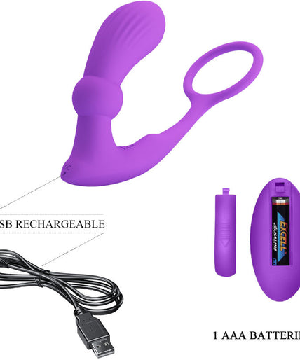 PRETTY LOVE - WARREN VIOLET ANAL RING & VIBRATOR PRETTY LOVE - WARREN VIOLET ANAL RING & VIBRATOR