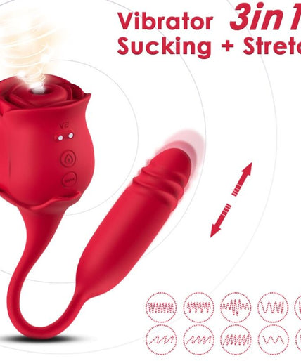 Armony – Roseknigth Clitoris Sucker & Vibrator Red Armony – Roseknigth Clitoris Sucker & Vibrator Red