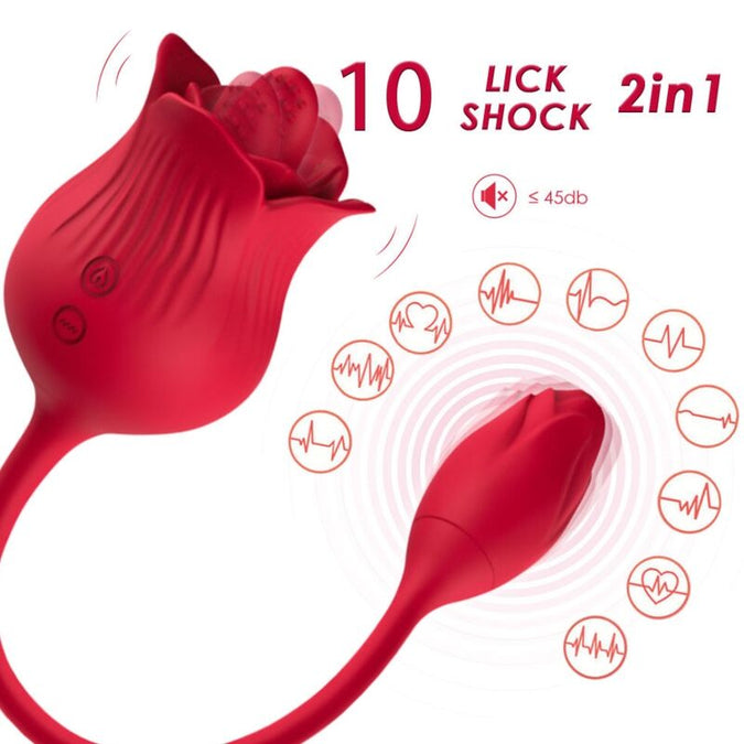 ARMONY - ROZE CLITORIS STIMULATOR VIBRATOR MET STAART 10 MODI ROOD