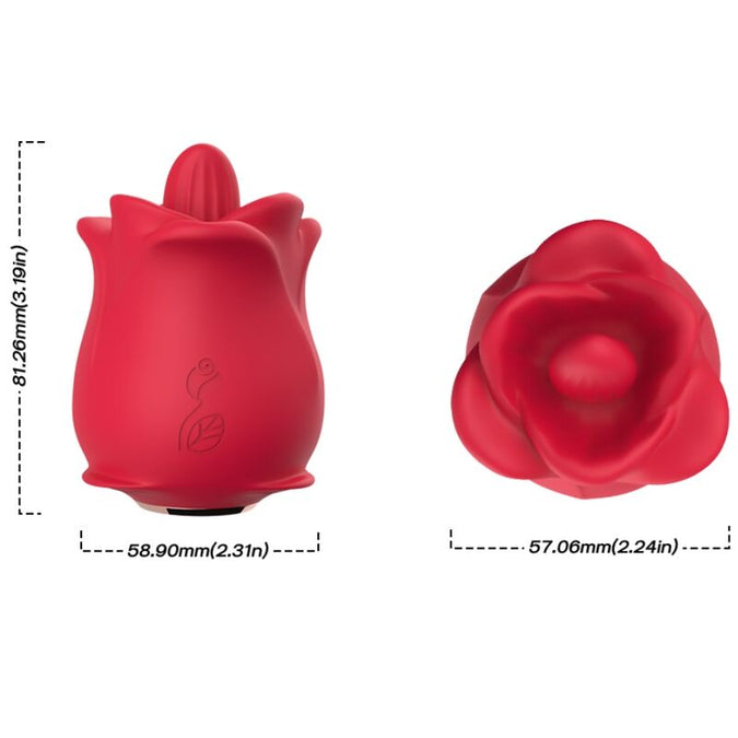 Armony – Roze 10 Modi Likkende Clitoris Vibrator Rood