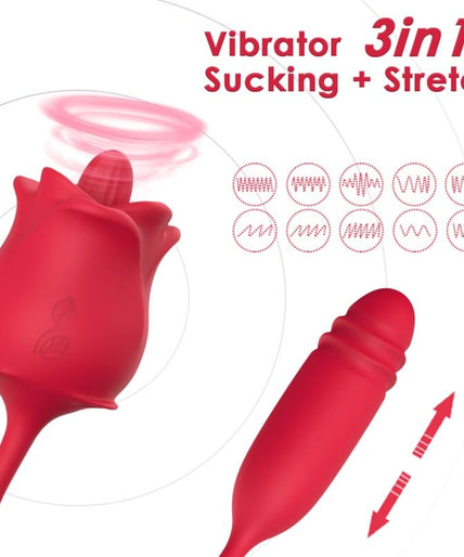 ARMONY - 3-IN-1 ROZE, STIMULATOR, ZUIGING EN UP&DOWN MET RODE STAART ARMONY - 3-IN-1 ROZE, STIMULATOR, ZUIGING EN UP&DOWN MET RODE STAART