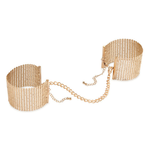 Bijoux – Désir Métallique Golden Metal Mesh Handcuffs
