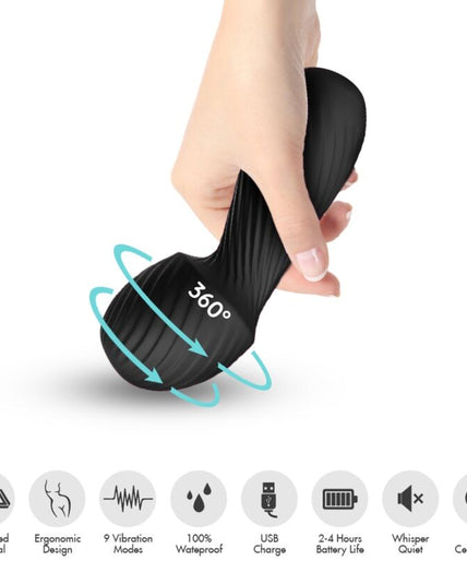 Armony – Dazzle Massager & Vibrator Small Black Armony – Dazzle Massager & Vibrator Small Black