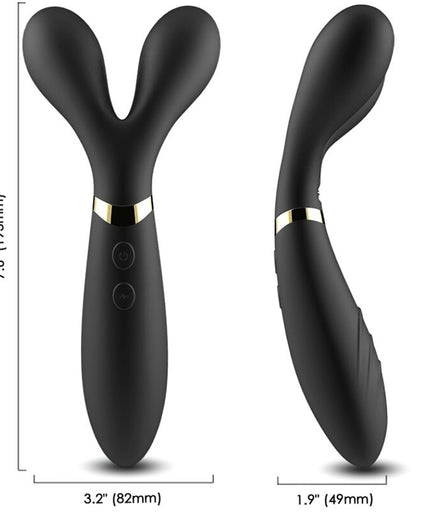 ARMONY - Y-WAND MASSAGER & VIBRATOR DOUBLE HEAD BLACK ARMONY - Y-WAND MASSAGER & VIBRATOR DOUBLE HEAD BLACK