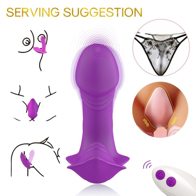 Armony – Fluitje Vibrator Inbrengbaar Afstandsbediening Paars