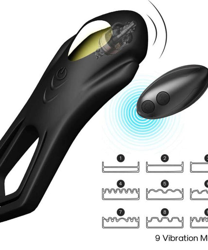 ARMONY - ROADSTER VIBRATOR DOUBLE RING REMOTE CONTROL BLACK ARMONY - ROADSTER VIBRATOR DOUBLE RING REMOTE CONTROL BLACK