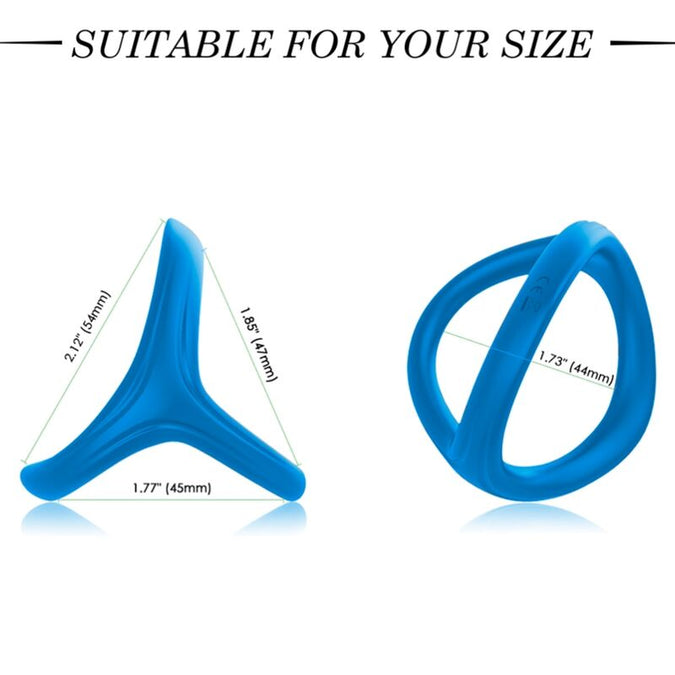 Armony – Tresor Double Silicone Ring Blue