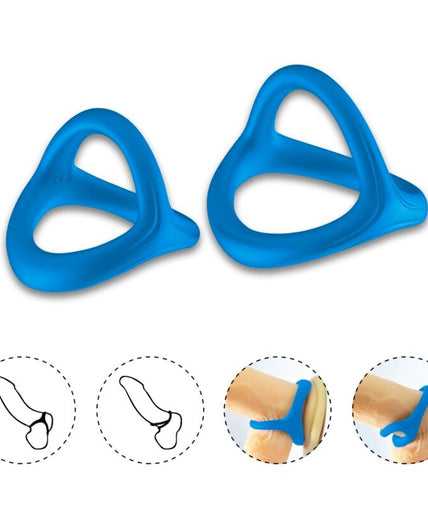 Armony – Tresor dubbele siliconen ring blauw Armony – Tresor dubbele siliconen ring blauw