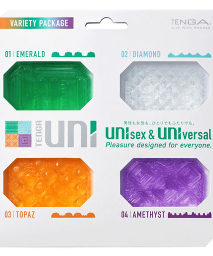 TENGA - UNI VARIETY MASTURBATOR THIMBLE PACK 4 UNITS TENGA - UNI VARIETY MASTURBATOR THIMBLE PACK 4 UNITS