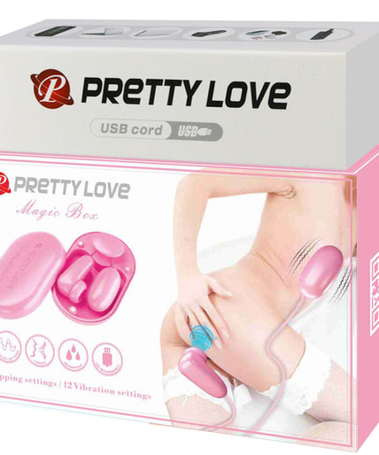 PRETTY LOVE - MAGIC BOX VIBRATING BULLET & PINK STIMULATOR PRETTY LOVE - MAGIC BOX VIBRATING BULLET & PINK STIMULATOR