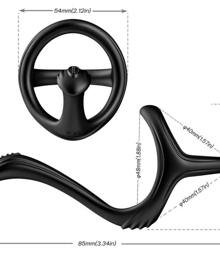 ARMONY - TREASURE DOUBLE ANAL RING BLACK ARMONY - TREASURE DOUBLE ANAL RING BLACK