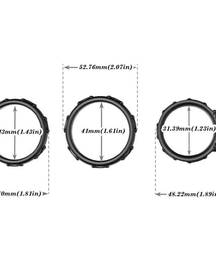 ARMONY - RINGS CALAVERA SILICONE BLACK ARMONY - RINGS CALAVERA SILICONE BLACK