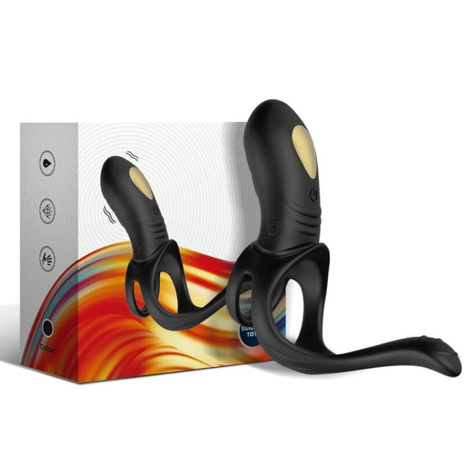 ARMONY - JOY JUMPER RINGVIBRATOR VOOR KOPPELS & ANALE PLUG AFSTANDSBEDIENING ZWART