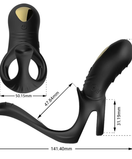 ARMONY - JOY JUMPER RING VIBRATOR FOR COUPLES & ANAL PLUG BLACK ARMONY - JOY JUMPER RING VIBRATOR FOR COUPLES & ANAL PLUG BLACK