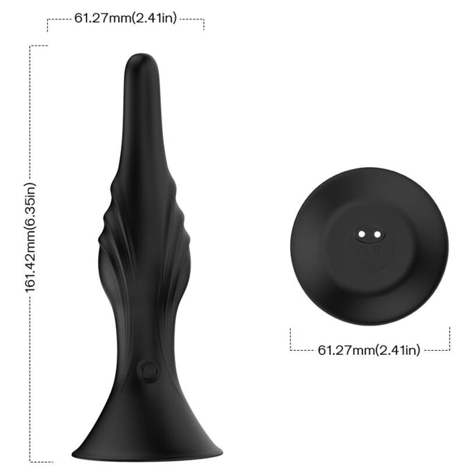 Armony – Vibrator en anale plug met afstandsbediening zwart
