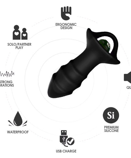 ARMONY - KYLIN FINGER VIBRATOR & ANAL PLUG REMOTE CONTROL BLACK ARMONY - KYLIN FINGER VIBRATOR & ANAL PLUG REMOTE CONTROL BLACK