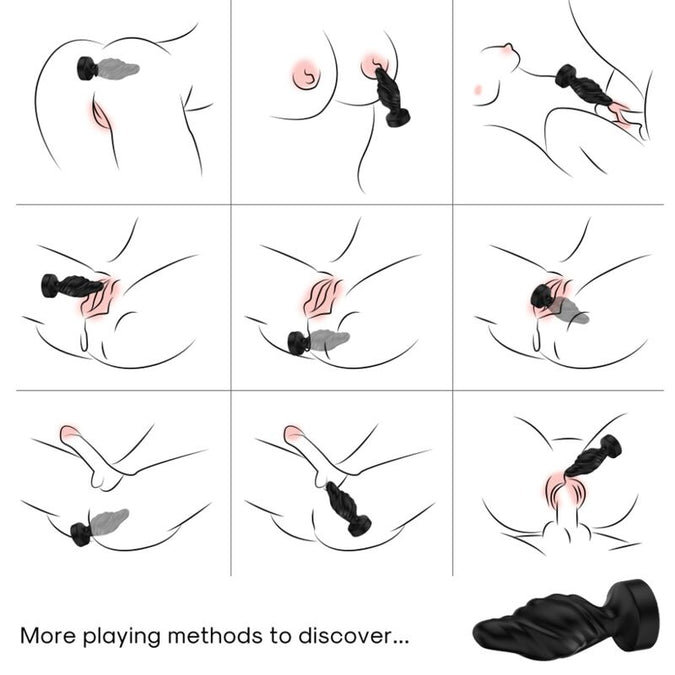 ARMONY - VIBRATOR & ANALE PLUG AFSTANDSBEDIENING ZWART