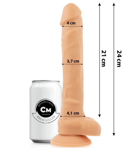 COCK MILLER - SILICONE DENSITY ARTICULABLE COCKSIL 24 CM COCK MILLER - SILICONE DENSITY ARTICULABLE COCKSIL 24 CM