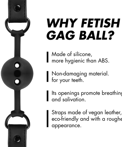 FETISH SUBMISSIVE BONDAGE - BREATHABLE SILICONE BALL GAG FETISH SUBMISSIVE BONDAGE - BREATHABLE SILICONE BALL GAG