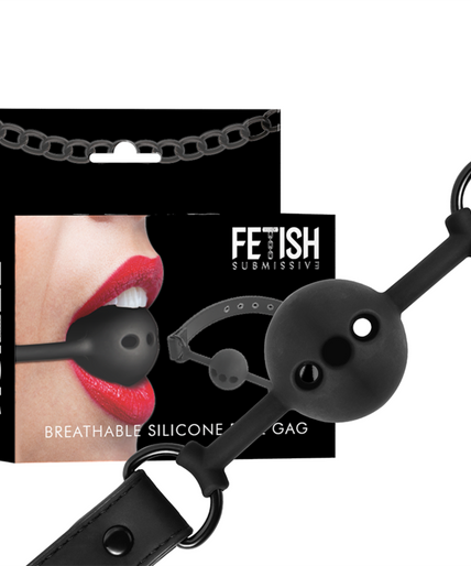 FETISH SUBMISSIVE BONDAGE - BREATHABLE SILICONE BALL GAG FETISH SUBMISSIVE BONDAGE - BREATHABLE SILICONE BALL GAG