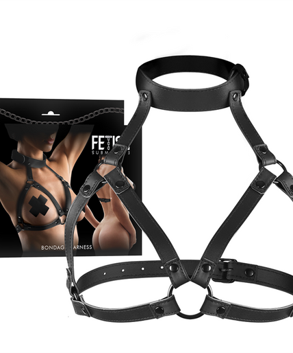 FETISH SUBMISSIVE BONDAGE - ADJUSTABLE CHEST HARNESS FETISH SUBMISSIVE BONDAGE - ADJUSTABLE CHEST HARNESS