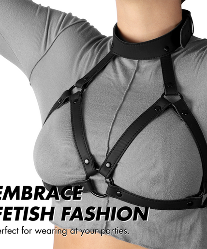 FETISH SUBMISSIVE BONDAGE - ADJUSTABLE CHEST HARNESS FETISH SUBMISSIVE BONDAGE - ADJUSTABLE CHEST HARNESS