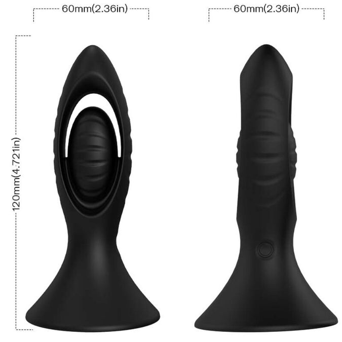 Armony – Vibrator & Anal Plug Silicone Black