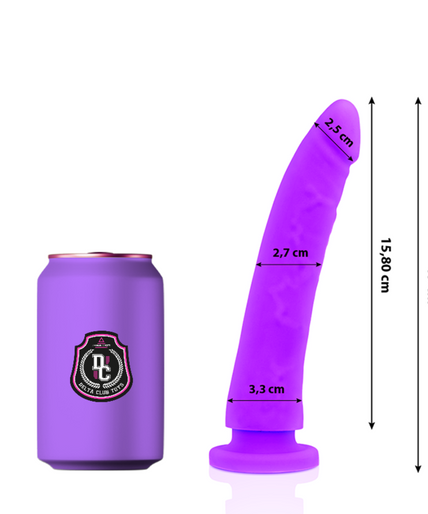 DELTA CLUB - TOYS LILAC DILDO MEDICAL SILICONE 17 CM -O- 3 CM DELTA CLUB - TOYS LILAC DILDO MEDICAL SILICONE 17 CM -O- 3 CM