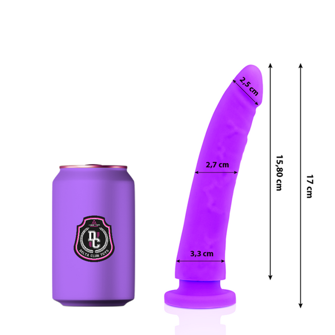 DELTA CLUB - SPEELGOED LILA DILDO MEDISCHE SILICONE 17 CM -O- 3 CM