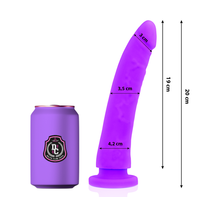 Pleasurements – Delta Club – G-Spot Dildo Medisch Siliconen 20 Cm Ø 4 Cm | Lila