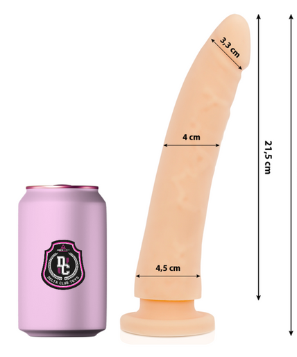 DELTA CLUB - TOYS NATURAL DILDO MEDICAL SILICONE 23 CM -O- 4.5 CM DELTA CLUB - TOYS NATURAL DILDO MEDICAL SILICONE 23 CM -O- 4.5 CM